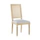 preview thumbnail 4 of 9, Regina French Country Wood and Cane Upholstered Dining Chairs by Christopher Knight Home