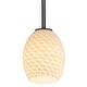 preview thumbnail 4 of 4, Access Lighting Brandy FireBird - E26 LED Rod Pendant - Oil Rubbed Bronze Finish - White FireBird Glass Shade