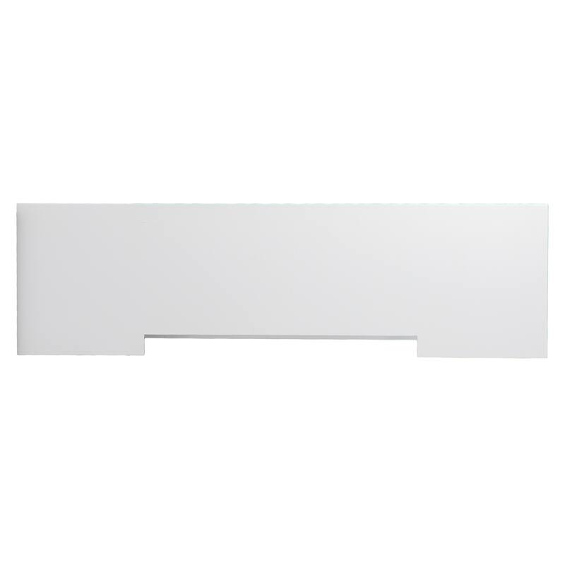 SEI Furniture Hazeltine White Wood Curio Electric Fireplace