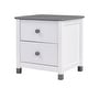 preview thumbnail 13 of 22, Wooden Nightstand with Two Drawers for Kids,