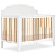preview thumbnail 1 of 3, Dream On Me Milton 5 in 1 Convertible Crib - White and Natural White and Natural