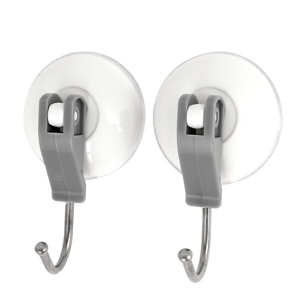 2pcs 2kg Load Home Storage Hooks Tiles Glass Wall Suction Cup