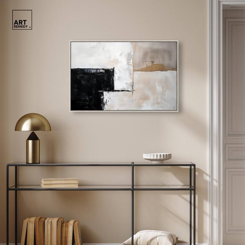 Black Dust and White Ash II Canvas by Art Remedy