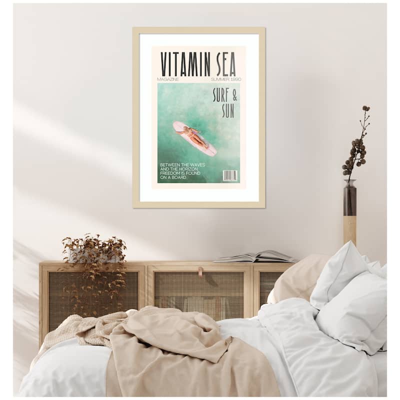 Kate and Laurel Vitamin Sea by Honey Island Studio Framed Wall Art Print