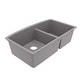 preview thumbnail 36 of 76, Karran Undermount Quartz Double Bowl Kitchen Sink