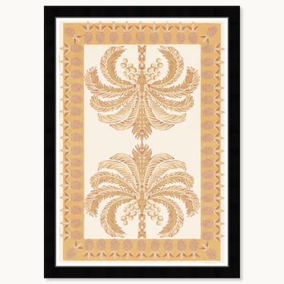 Wynwood Studio Tropical Palm Tapestry Framed Tropical Chinoiserie Art Prints