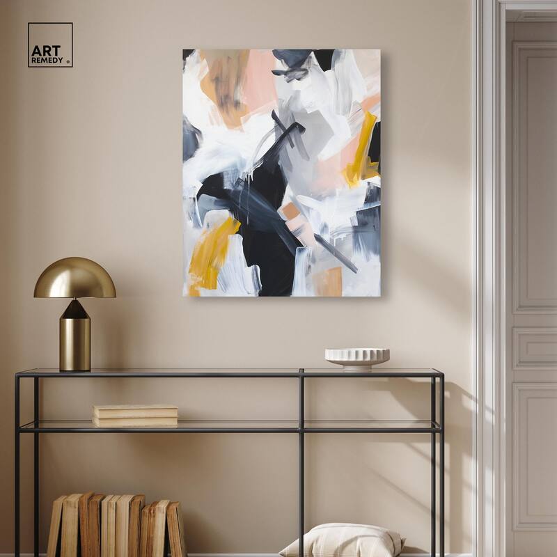 Rustic Noir Canvas by Art Remedy, Gallery Wrapped