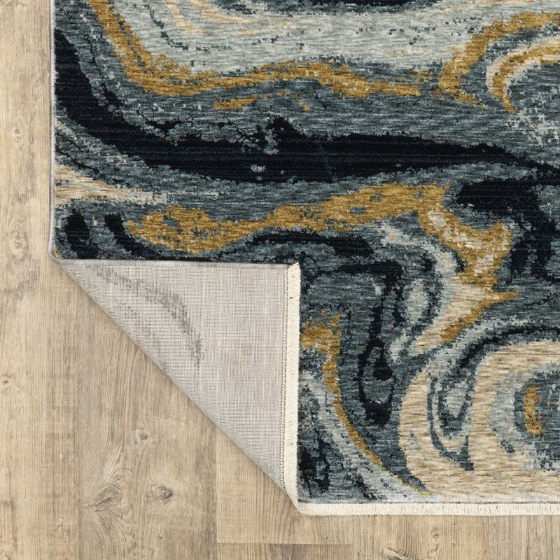 HomeRoots Abstract Modern Runner Area Rug