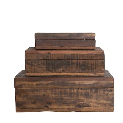 Wood Boxes - 15.0"L x 7.5"W x 5.5"H
