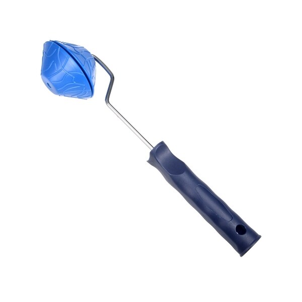 Paint Roller with Handle 3.3" Wood Pattern Graining Tool Wall Decoration Blue - 2031L