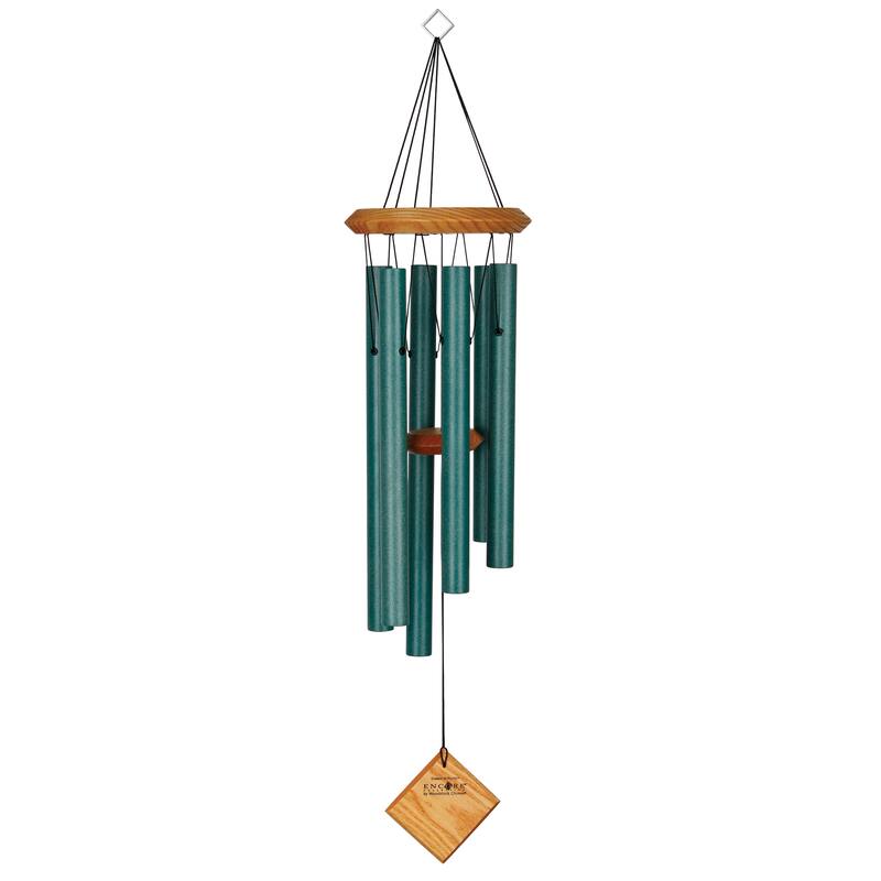 27 in. Woodstock Chimes of Pluto Wind Chime - Verdigris
