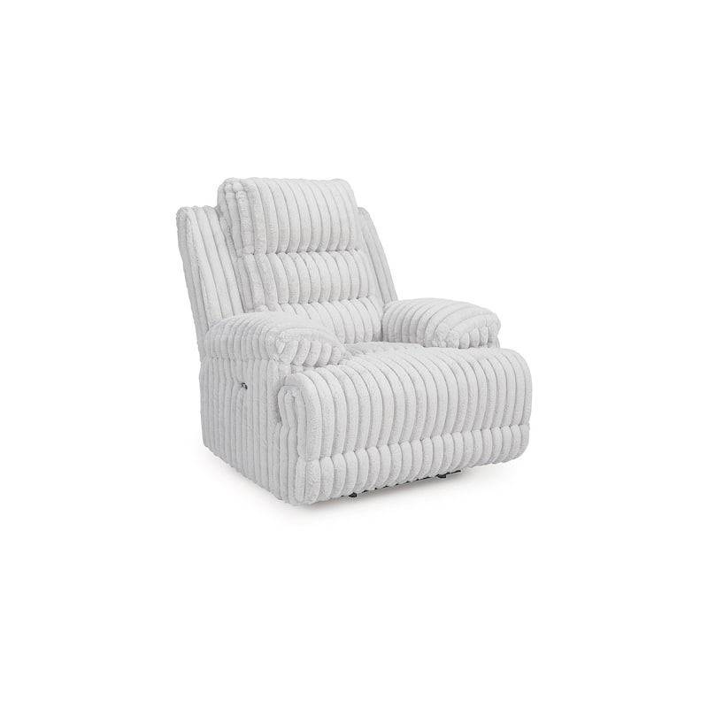 Signature Design by Ashley Technique White Recliner