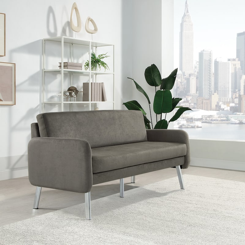 Lounge Sofa with Chrome Legs
