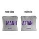 preview thumbnail 2 of 2, Manhattan Gray Dual Sided Cornhole Bags