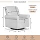 preview thumbnail 4 of 18, Evolur London Upholstered Plush Seating Glider Swivel, Ergonomically Designed for Nursery