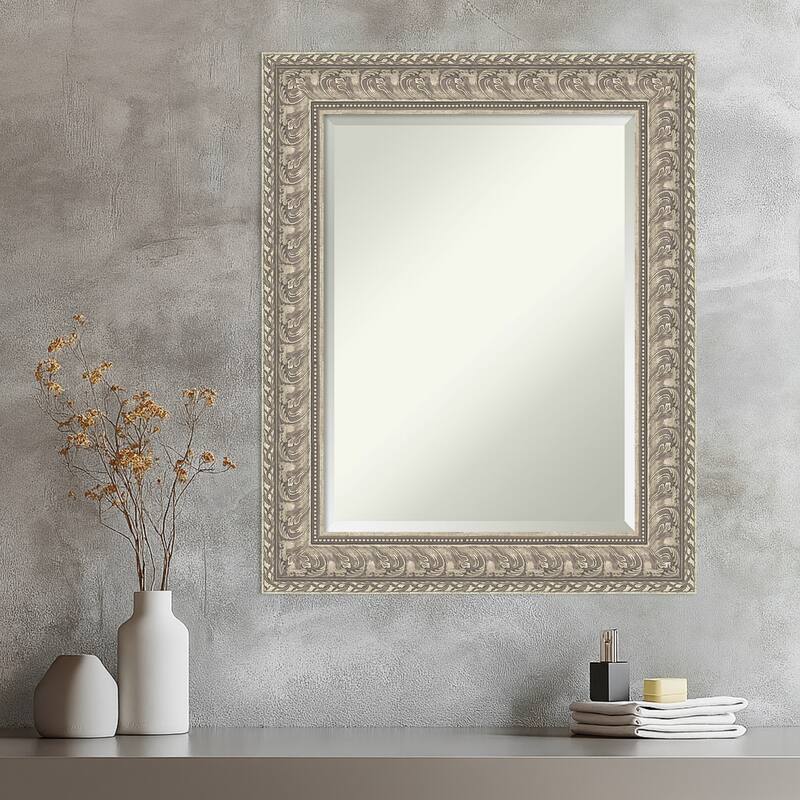 Sydney Silver Beveled Framed Wall Mirror