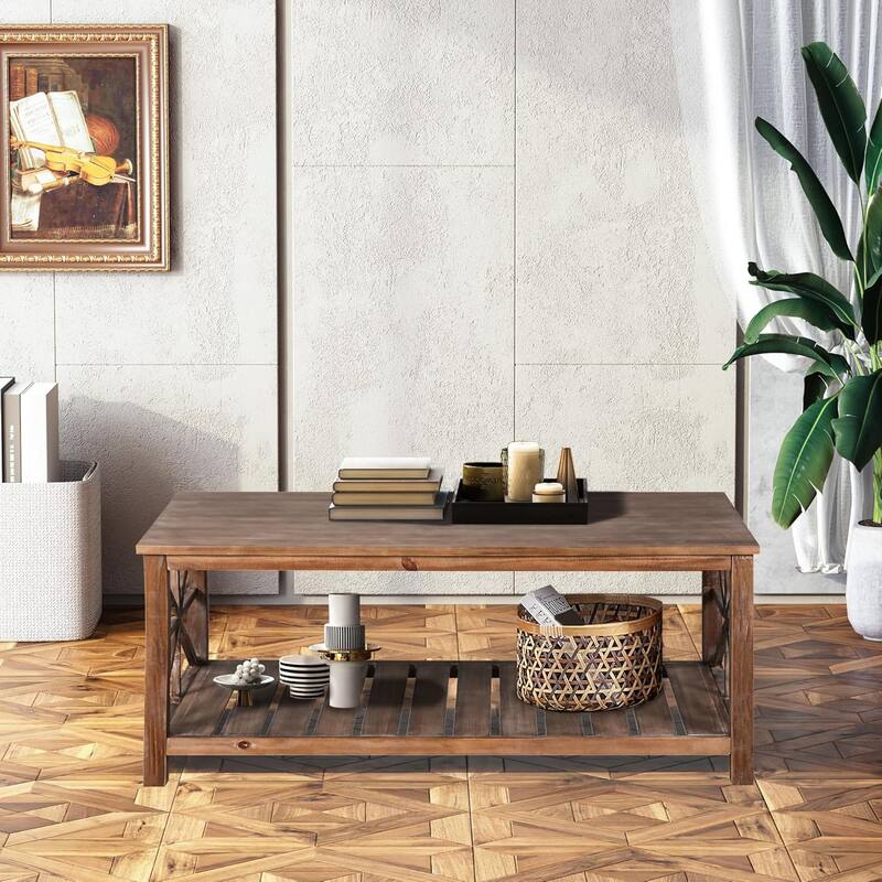 roomfitters 47' Handcrafted Coffee Table for Living Room - Perfect for Sofa or Loveseat