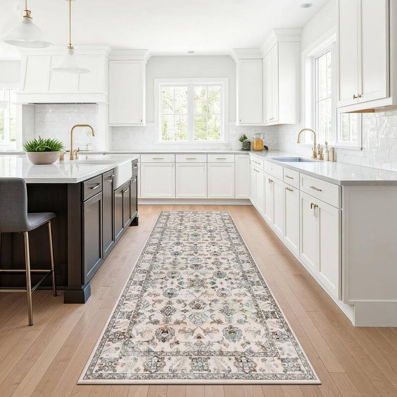 Delara Machine Washable Area Rug, Soft & Durable, Non-Slip Backing, Eco- Friendly GRS certified.