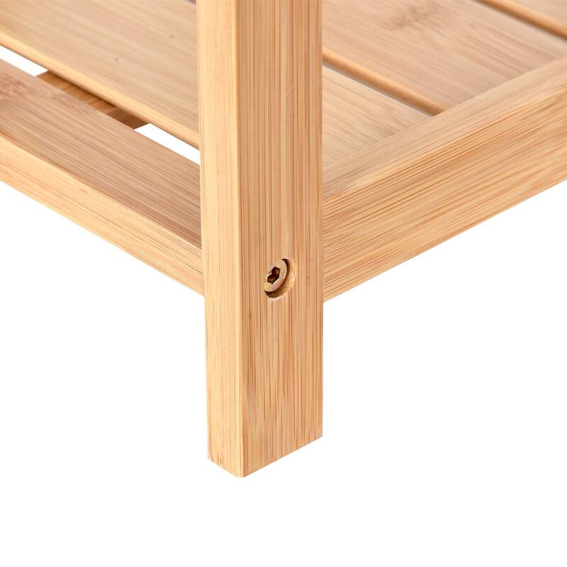 ToiletTree Products Bamboo Towel Rack Holder for Bathrooms (3 Tier) - Freestanding Beach Towel Stand with Towel Organizer