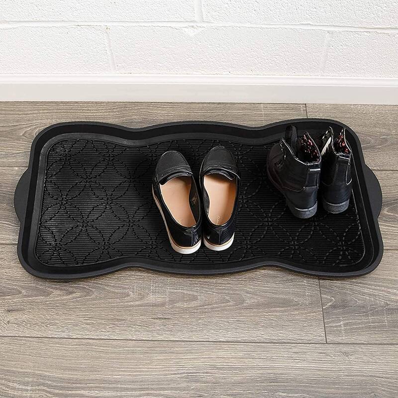 A1HC Footprint Heavy Duty Flexible 100% Rubber Boot Mat