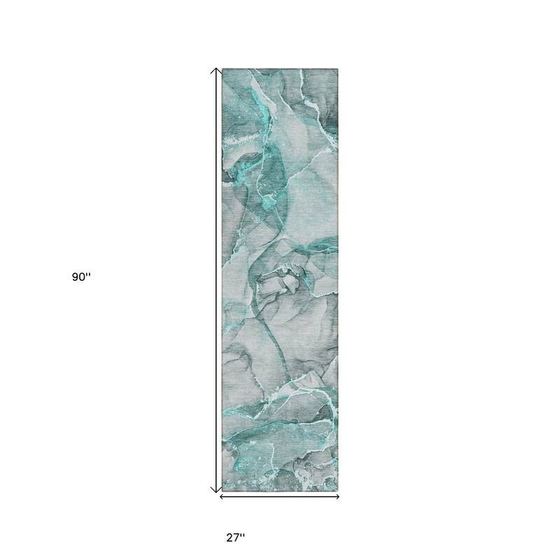 Lalu Artistic Abstract Weather Resistant Classic Meets Modern Outdoor Rug
