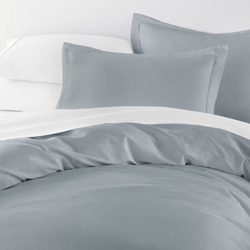 Solid Cotton Duvet Cover Set