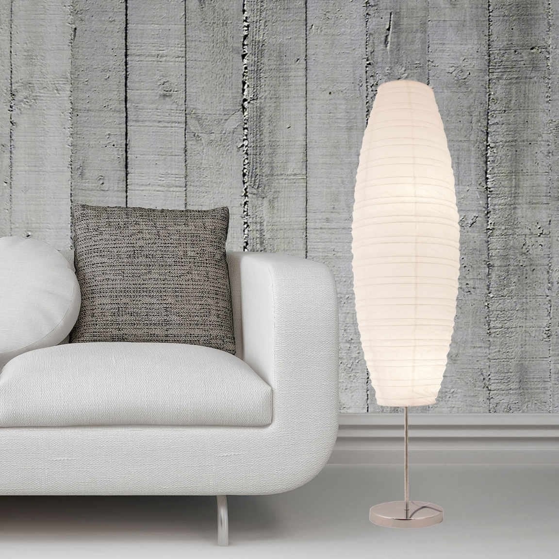 White paper floor lamp sale
