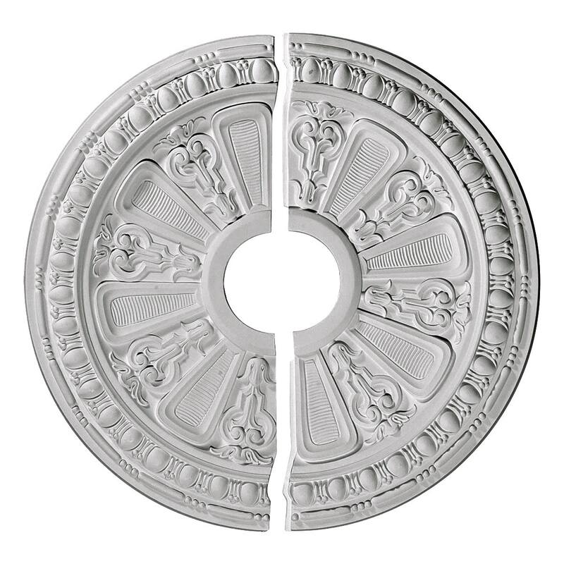 17 5/8"OD x 3 5/8"ID x 7/8"P Raymond Ceiling Medallion, Two Piece
