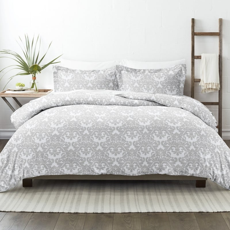 Becky Cameron Oversized Soft Damask 3 Piece Duvet Cover Set
