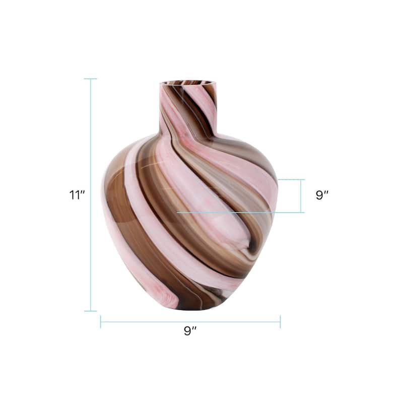 Neapolitain Glass Vase- Small