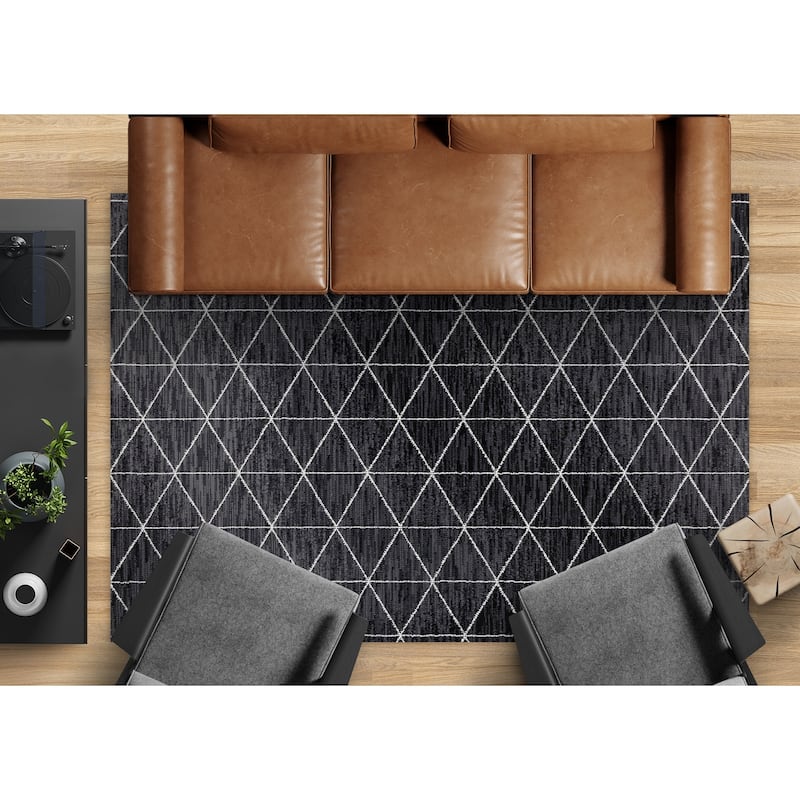 Florence Grey Cream Tri-Structure Rug