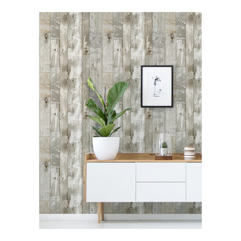 Driftwood Peel and Stick Wallpaper - 20.5 x 216