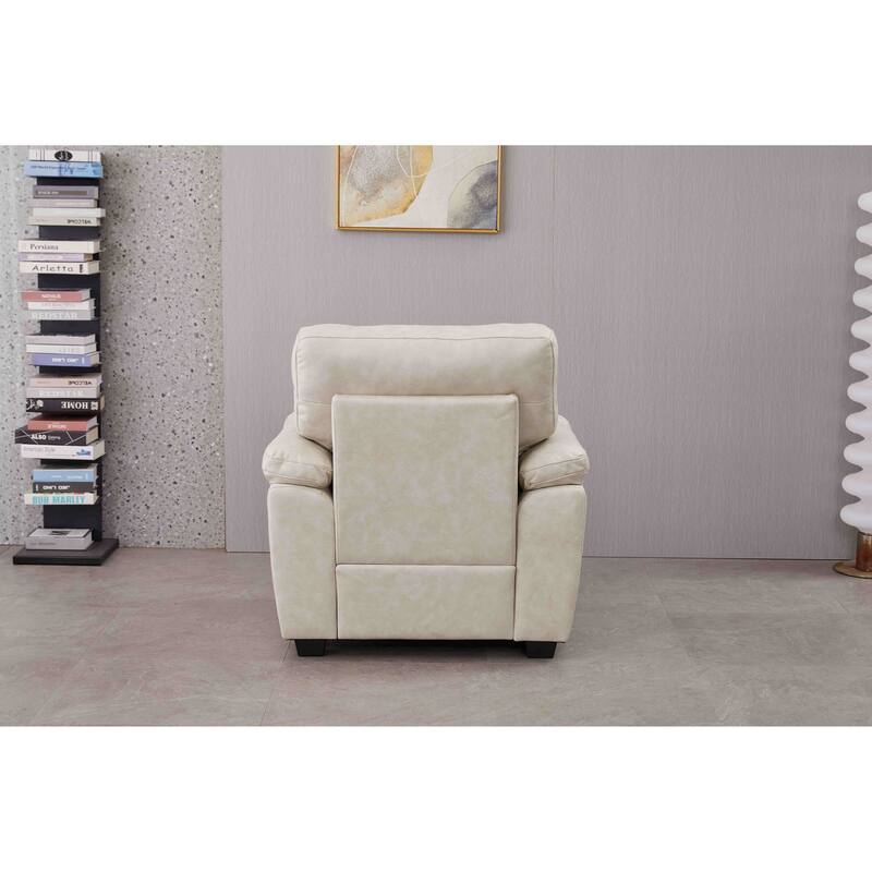 36.8'' Wide Faux Leather Chair