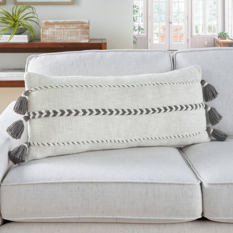 Mina Victory Lifestyle Striped Throw Pillow