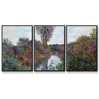 The Small Arm of the Seine at Mosseaux, 1878 - Multi Piece Framed ...
