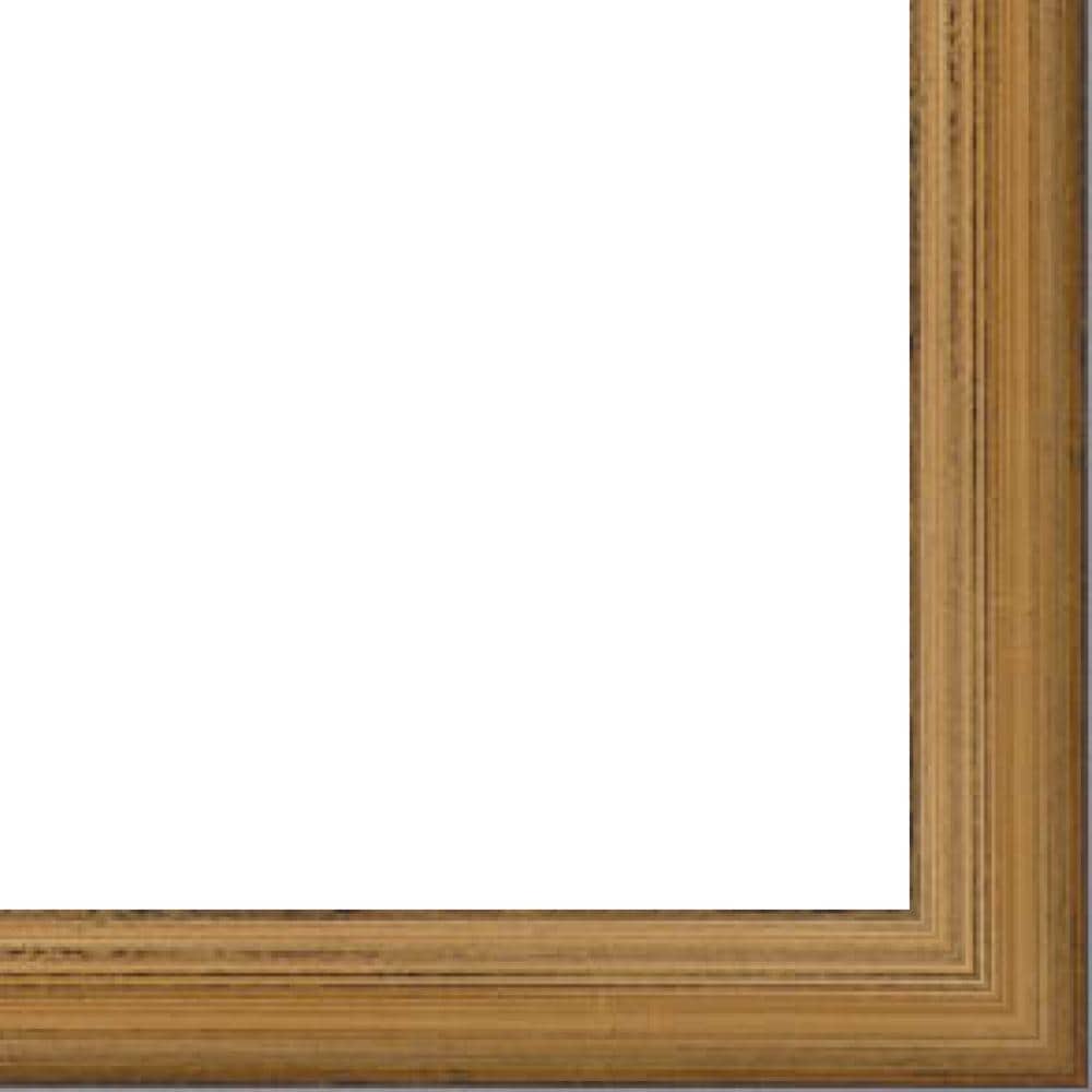 CustomPictureFrames.com 11x14 Canvas Frame Gold Solid Wood Floater Frame  Width 1 Inches | Interior Frame Depth 1 Inches | Oro Contemporary Canvas