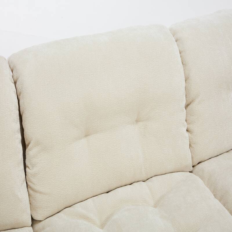 Modular Convertible Cushioned Sleeper Sofa Set