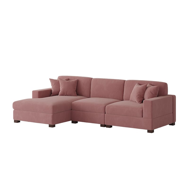 Oversized L-shaped Modular Sectional Sofa with Chaise Lounge