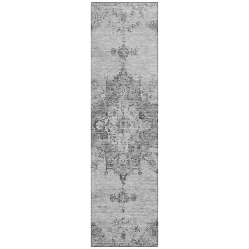 Machine Washable Indoor/ Outdoor Traditional Tabriz Chantille Rug