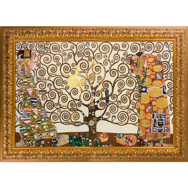Gustav Klimt The Tree Of Life Stoclet Frieze 1909 Luxury Line Hand Painted Oil Reproduction Overstock Gustav Klimt The Tree Of Life Stoclet Frieze 1909 Luxury Line Hand Painted Oil Reproduction Overstock
