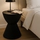 preview thumbnail 1 of 143, Boyd Round Side Table with Ribbed Design Base - Accent Hourglass End Table with Removable Lid for Living Room & Bedroom