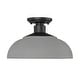preview thumbnail 12 of 13, Levitt 13.625" Wide 1-Light Natural Black Outdoor Semi-flush