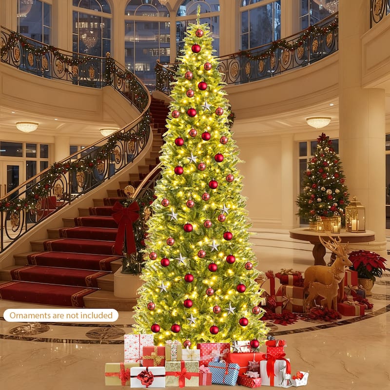 Costway 12 FT Artificial Christmas Tree with 2517 Branch Tips, 800 - Green - See Details