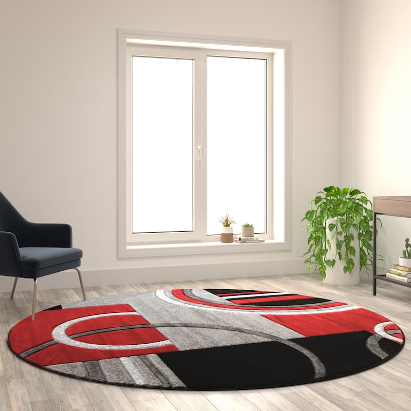 Modern Geometric Design Abstract Area Rug