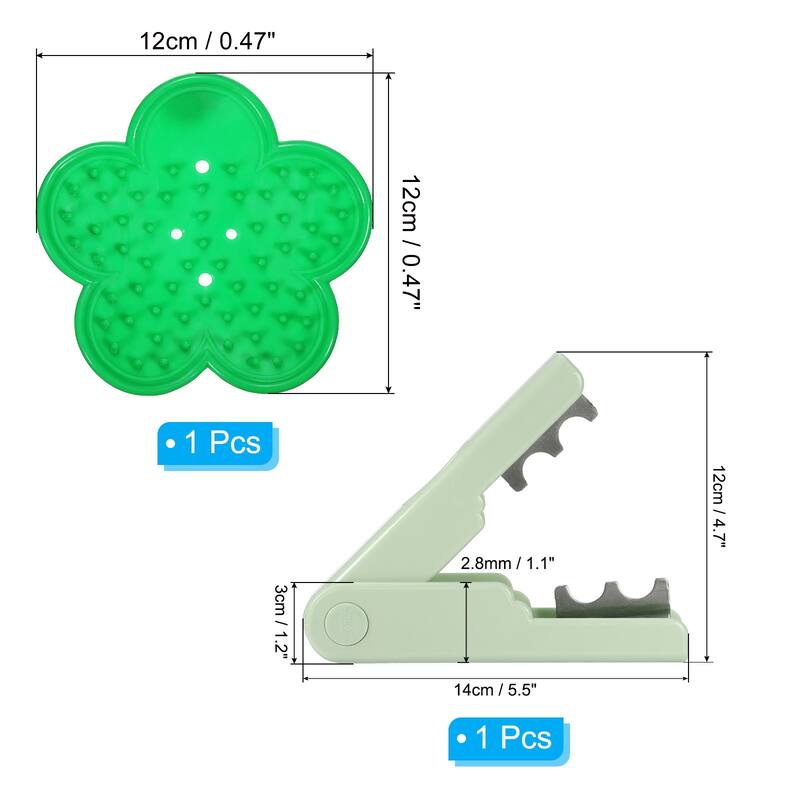 2pcs Rose Stem Leaf Thorn Stripper Remover Tool Stripping Kit - Green/Green