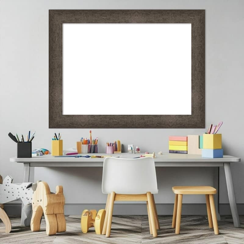 Amanti Art Dappled Light Bronze Framed Dry Erase Magnetic Board
