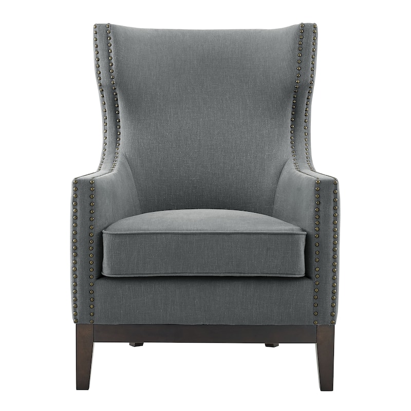 Steve Silver Railey Fabric Upholstered Modern Wingback Accent Chair
