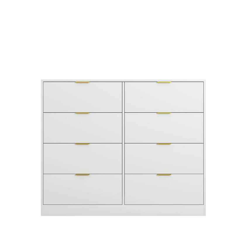 8 Drawers Dresser for Bedroom, Wood Bedroom Dresser Modern Drawer Chest, 8 Chest of Drawer, Tall Dresser for Closet