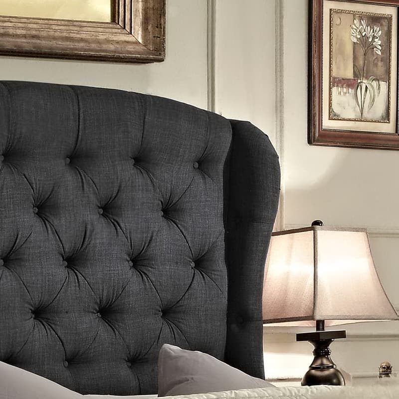 Audrey Tufted Upholstered Wingback Bed Set