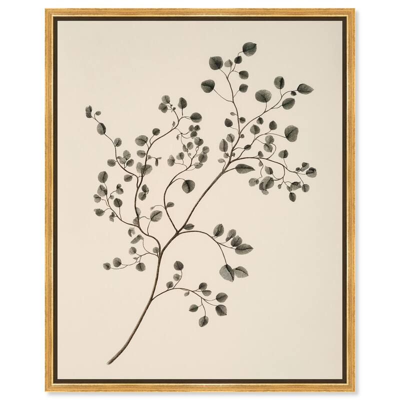 Bilberry Branch Canvas by Art Remedy - Gold - 20" x 24"